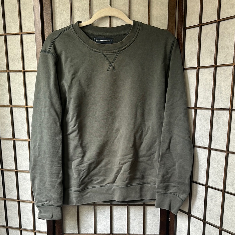 Everlane Green Crewneck Sweater
